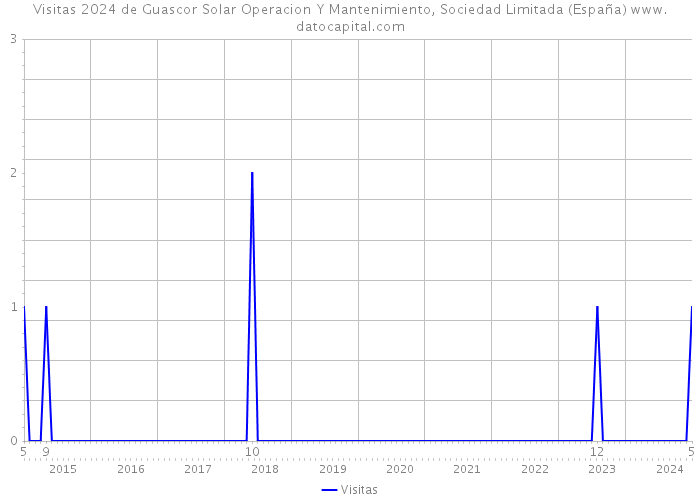 Visitas 2024 de Guascor Solar Operacion Y Mantenimiento, Sociedad Limitada (España) 