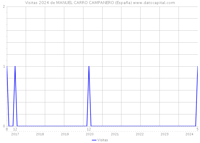 Visitas 2024 de MANUEL CARRO CAMPANERO (España) 