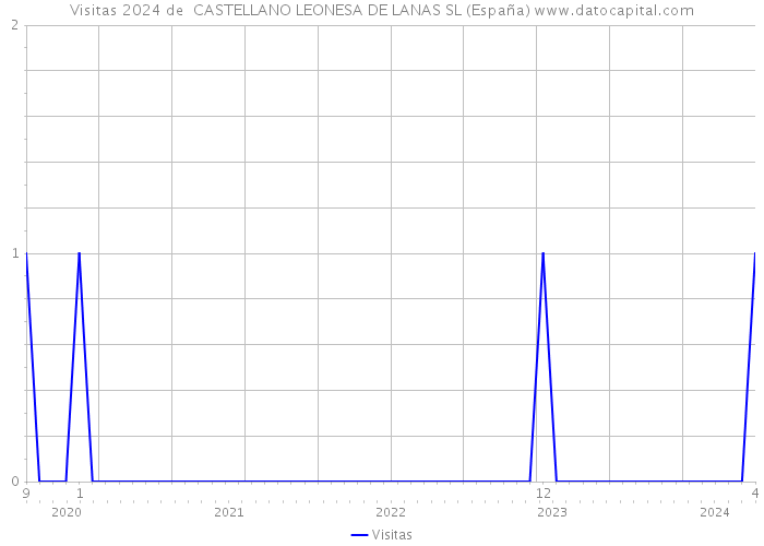Visitas 2024 de  CASTELLANO LEONESA DE LANAS SL (España) 