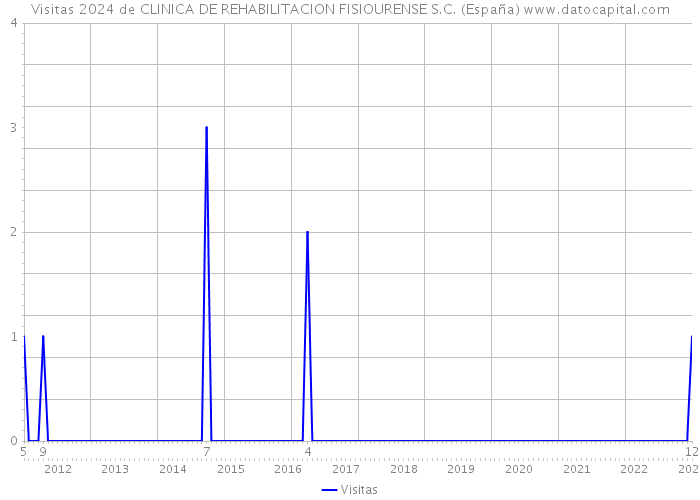 Visitas 2024 de CLINICA DE REHABILITACION FISIOURENSE S.C. (España) 