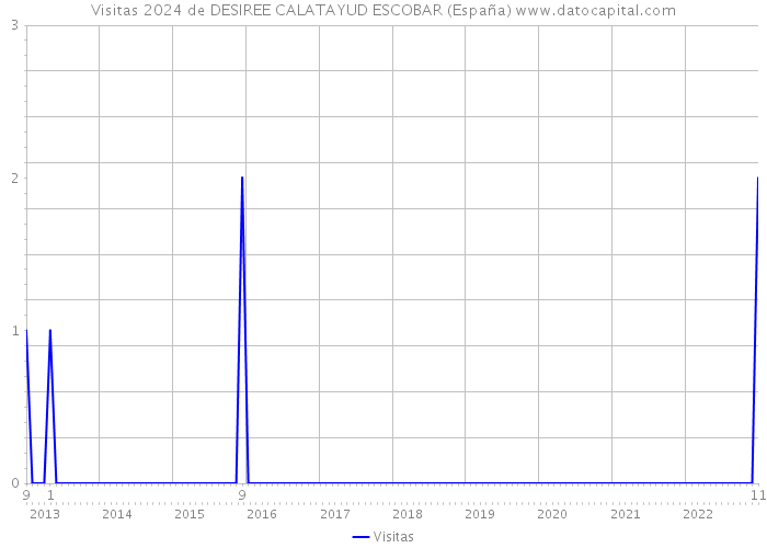 Visitas 2024 de DESIREE CALATAYUD ESCOBAR (España) 
