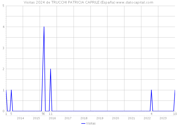 Visitas 2024 de TRUCCHI PATRICIA CAPRILE (España) 