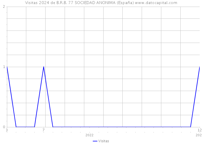 Visitas 2024 de B.R.B. 77 SOCIEDAD ANONIMA (España) 