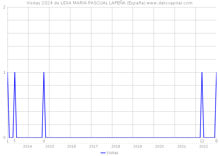 Visitas 2024 de LIDIA MARIA PASCUAL LAPEÑA (España) 