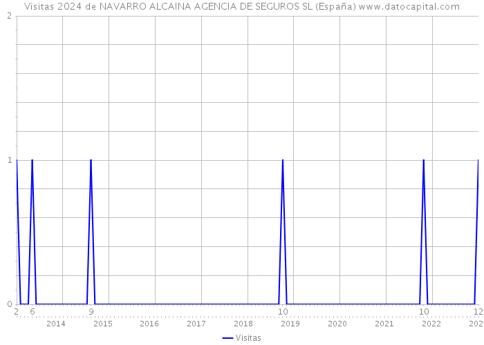 Visitas 2024 de NAVARRO ALCAINA AGENCIA DE SEGUROS SL (España) 
