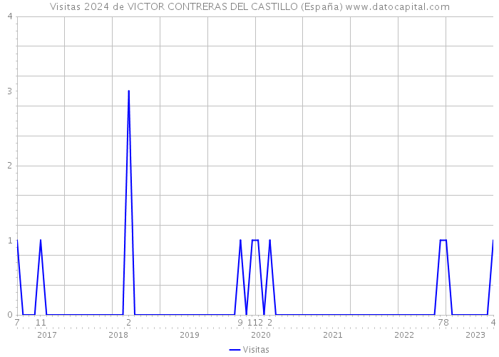 Visitas 2024 de VICTOR CONTRERAS DEL CASTILLO (España) 