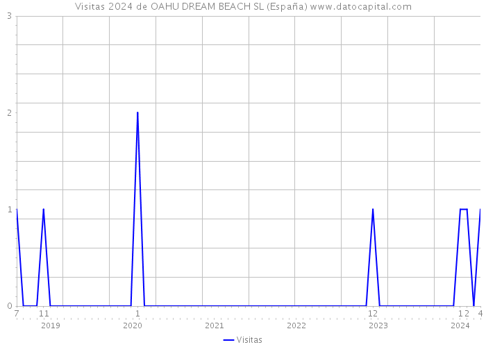 Visitas 2024 de OAHU DREAM BEACH SL (España) 