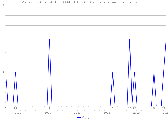 Visitas 2024 de CASTRILLO AL CUADRADO SL (España) 
