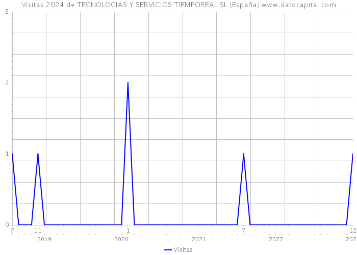 Visitas 2024 de TECNOLOGIAS Y SERVICIOS TIEMPOREAL SL (España) 
