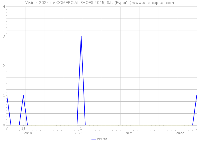 Visitas 2024 de COMERCIAL SHOES 2015, S.L. (España) 