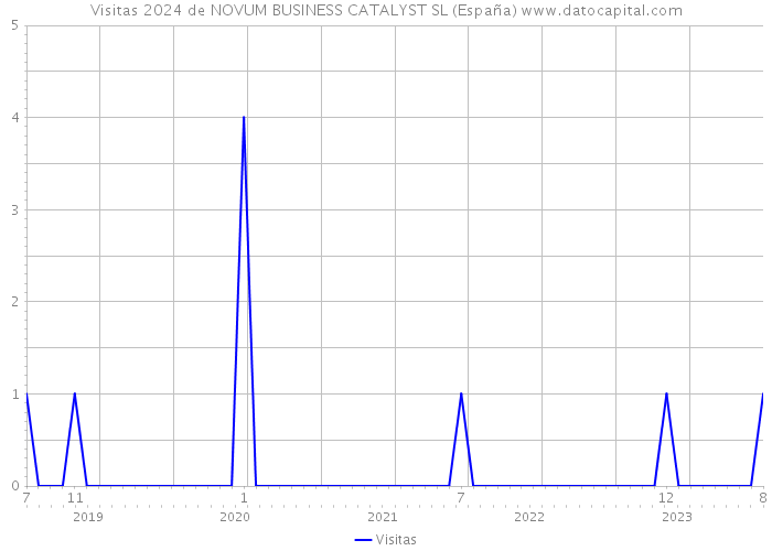 Visitas 2024 de NOVUM BUSINESS CATALYST SL (España) 