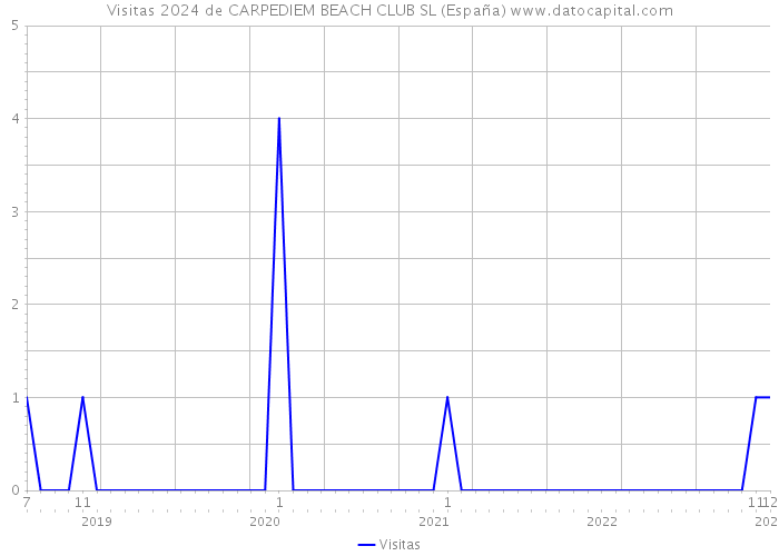 Visitas 2024 de CARPEDIEM BEACH CLUB SL (España) 