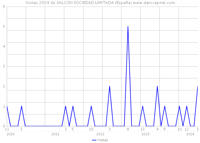 Visitas 2024 de SALCON SOCIEDAD LIMITADA (España) 