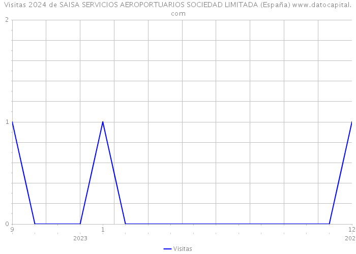 Visitas 2024 de SAISA SERVICIOS AEROPORTUARIOS SOCIEDAD LIMITADA (España) 