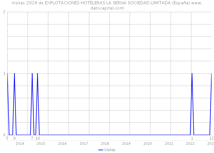 Visitas 2024 de EXPLOTACIONES HOTELERAS LA SERNA SOCIEDAD LIMITADA (España) 