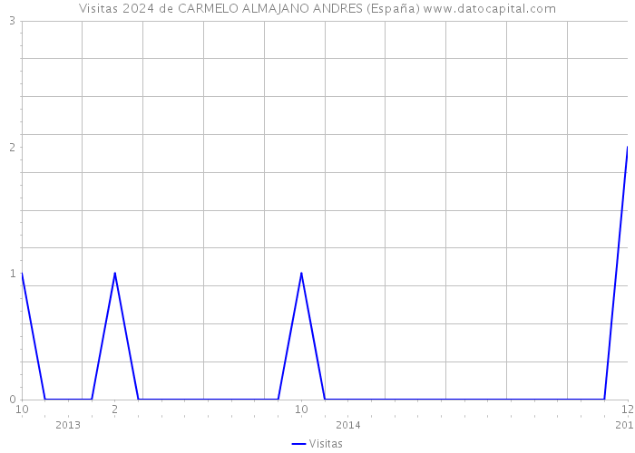 Visitas 2024 de CARMELO ALMAJANO ANDRES (España) 