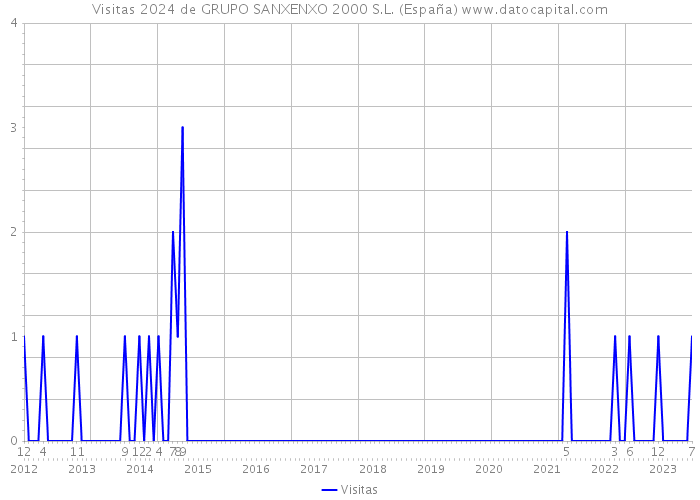 Visitas 2024 de GRUPO SANXENXO 2000 S.L. (España) 