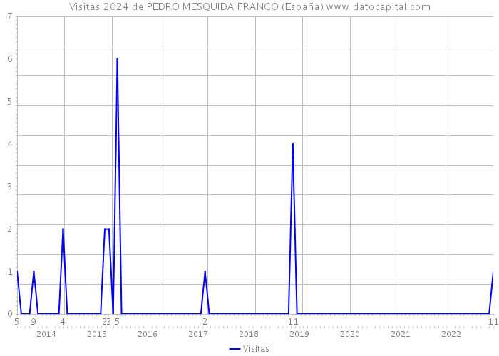 Visitas 2024 de PEDRO MESQUIDA FRANCO (España) 