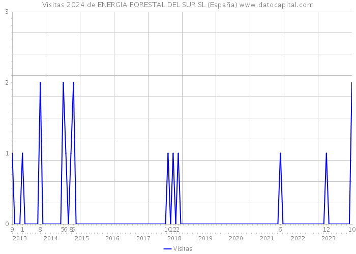 Visitas 2024 de ENERGIA FORESTAL DEL SUR SL (España) 