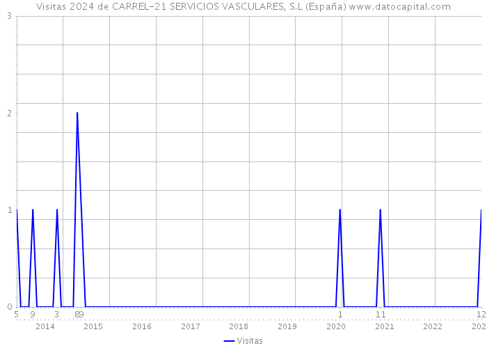 Visitas 2024 de CARREL-21 SERVICIOS VASCULARES, S.L (España) 
