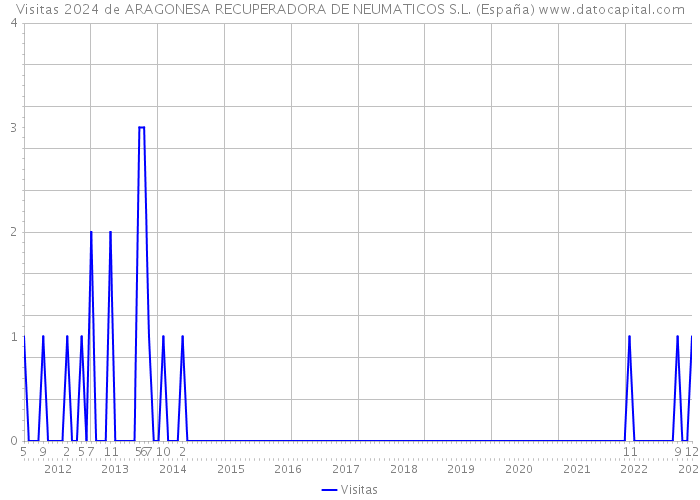Visitas 2024 de ARAGONESA RECUPERADORA DE NEUMATICOS S.L. (España) 