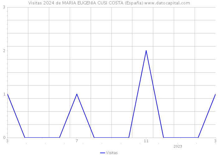 Visitas 2024 de MARIA EUGENIA CUSI COSTA (España) 