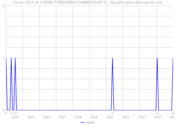 Visitas 2024 de CORRECTORES MEDIO AMBIENTALES S.L. (España) 