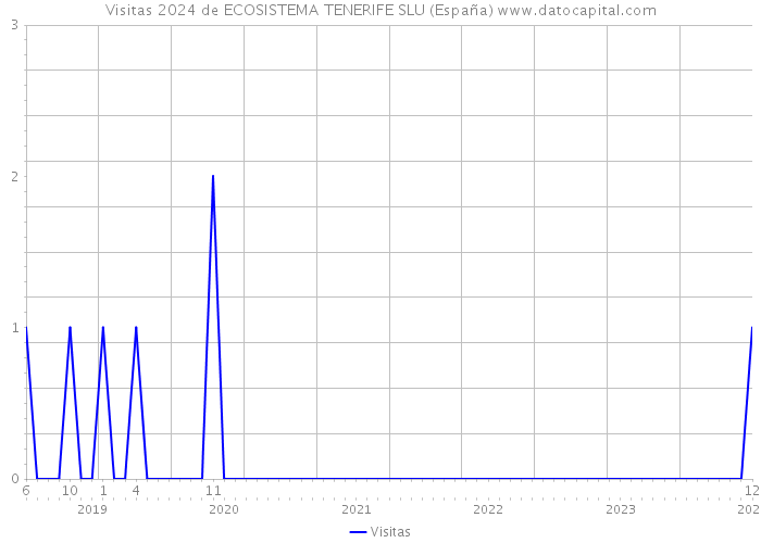 Visitas 2024 de ECOSISTEMA TENERIFE SLU (España) 