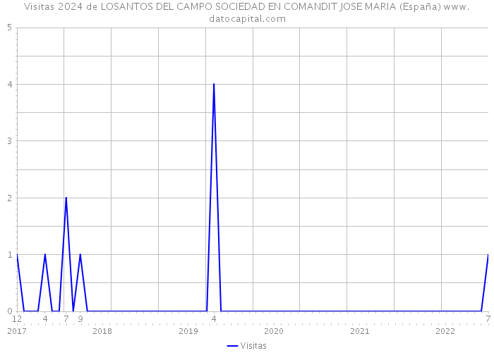 Visitas 2024 de LOSANTOS DEL CAMPO SOCIEDAD EN COMANDIT JOSE MARIA (España) 