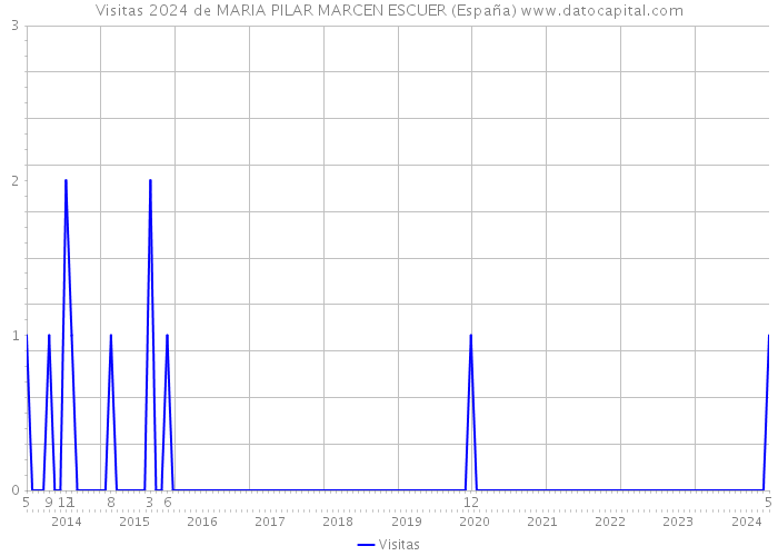 Visitas 2024 de MARIA PILAR MARCEN ESCUER (España) 