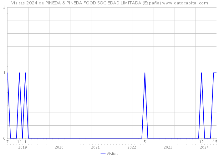 Visitas 2024 de PINEDA & PINEDA FOOD SOCIEDAD LIMITADA (España) 