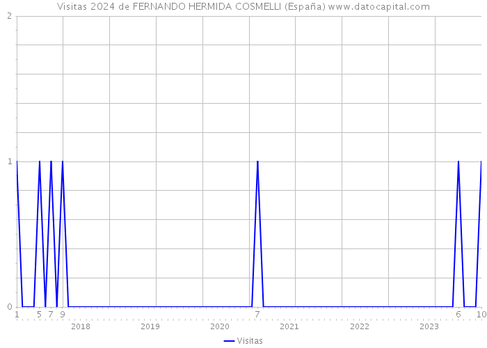 Visitas 2024 de FERNANDO HERMIDA COSMELLI (España) 
