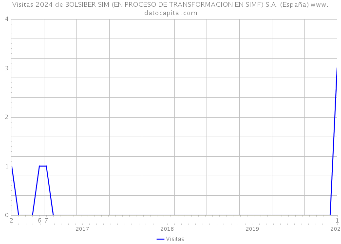 Visitas 2024 de BOLSIBER SIM (EN PROCESO DE TRANSFORMACION EN SIMF) S.A. (España) 