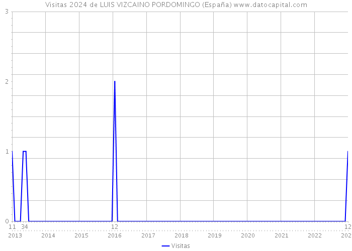 Visitas 2024 de LUIS VIZCAINO PORDOMINGO (España) 