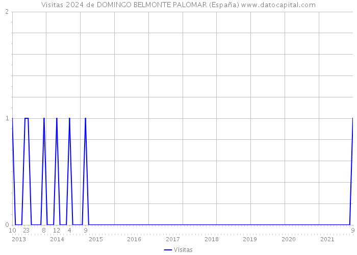 Visitas 2024 de DOMINGO BELMONTE PALOMAR (España) 