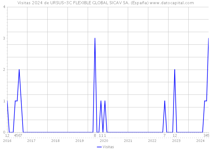Visitas 2024 de URSUS-3C FLEXIBLE GLOBAL SICAV SA. (España) 