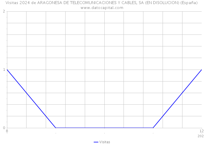 Visitas 2024 de ARAGONESA DE TELECOMUNICACIONES Y CABLES, SA (EN DISOLUCION) (España) 