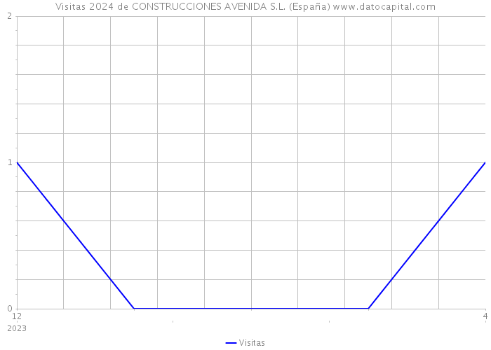 Visitas 2024 de CONSTRUCCIONES AVENIDA S.L. (España) 