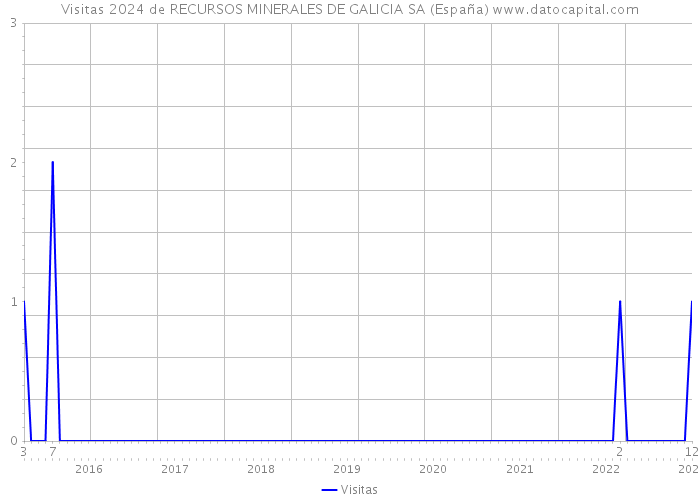 Visitas 2024 de RECURSOS MINERALES DE GALICIA SA (España) 