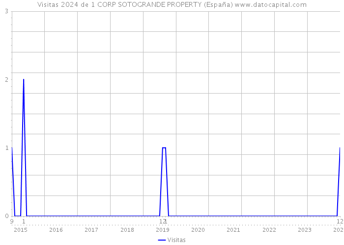 Visitas 2024 de 1 CORP SOTOGRANDE PROPERTY (España) 