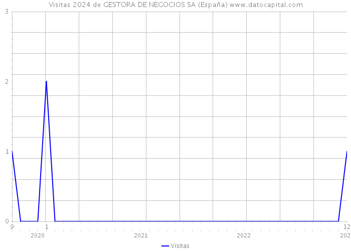 Visitas 2024 de GESTORA DE NEGOCIOS SA (España) 