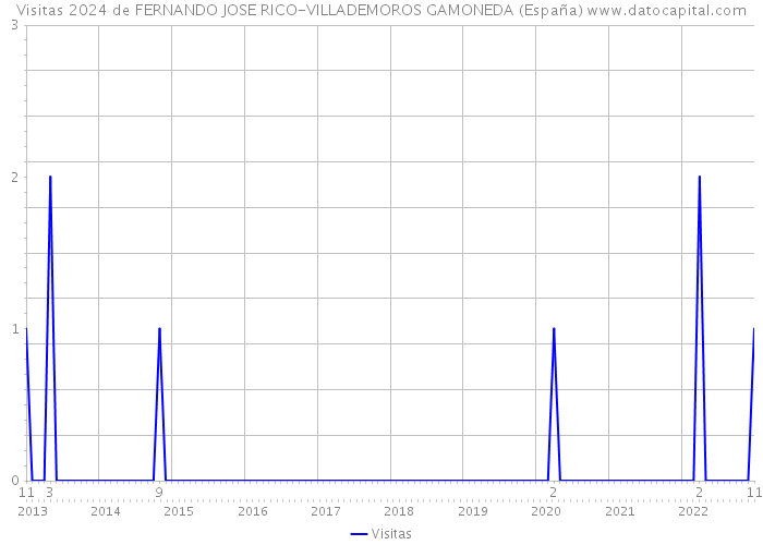 Visitas 2024 de FERNANDO JOSE RICO-VILLADEMOROS GAMONEDA (España) 