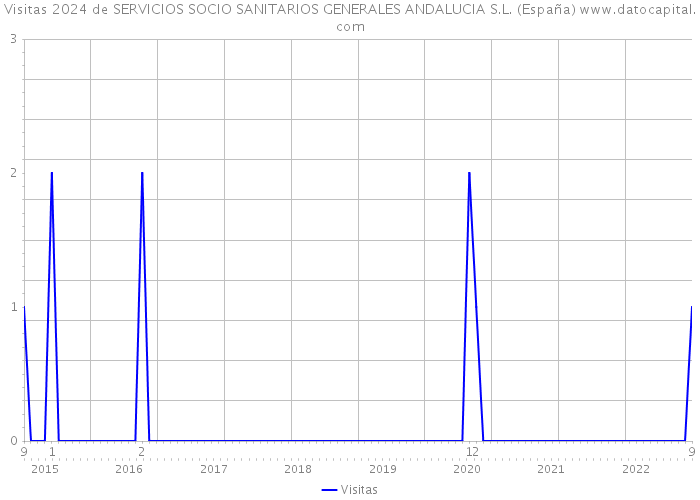 Visitas 2024 de SERVICIOS SOCIO SANITARIOS GENERALES ANDALUCIA S.L. (España) 