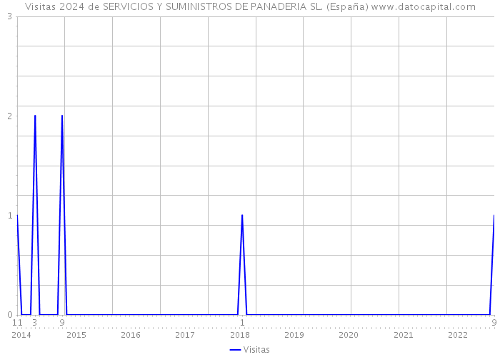 Visitas 2024 de SERVICIOS Y SUMINISTROS DE PANADERIA SL. (España) 