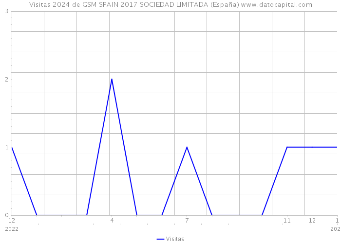 Visitas 2024 de GSM SPAIN 2017 SOCIEDAD LIMITADA (España) 