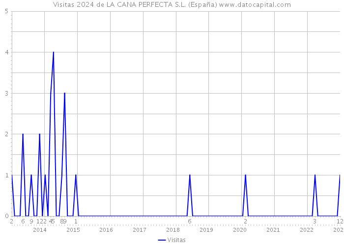 Visitas 2024 de LA CANA PERFECTA S.L. (España) 