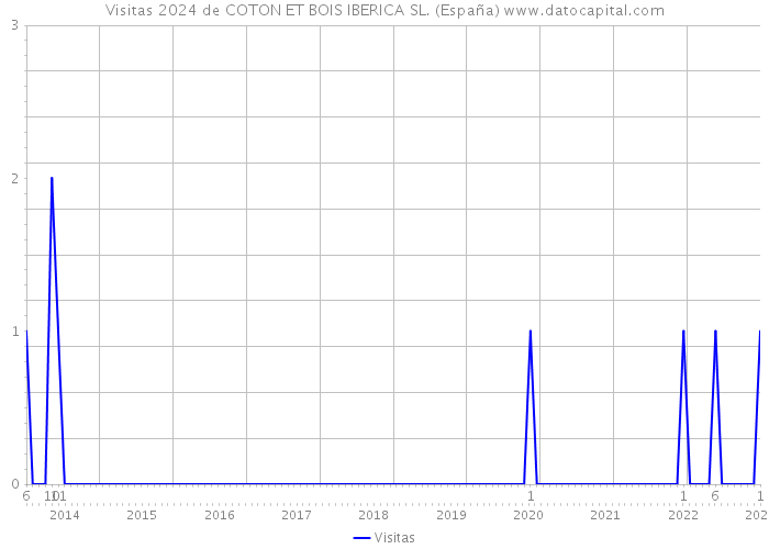 Visitas 2024 de COTON ET BOIS IBERICA SL. (España) 