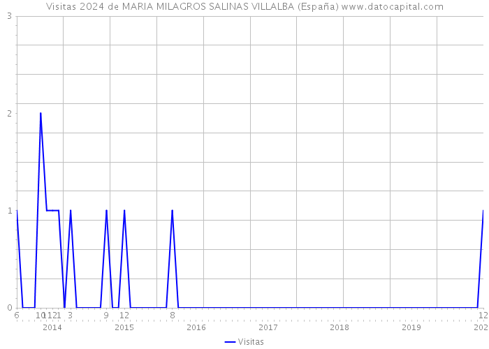 Visitas 2024 de MARIA MILAGROS SALINAS VILLALBA (España) 