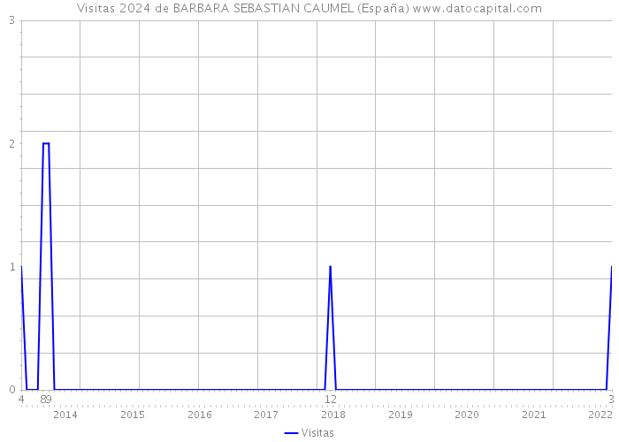 Visitas 2024 de BARBARA SEBASTIAN CAUMEL (España) 