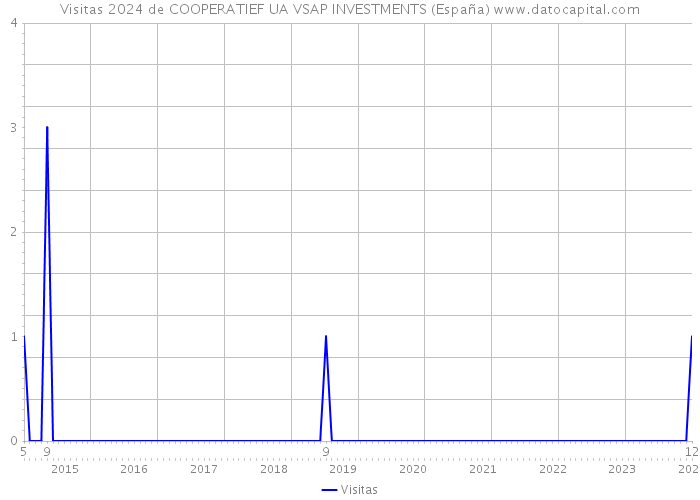 Visitas 2024 de COOPERATIEF UA VSAP INVESTMENTS (España) 